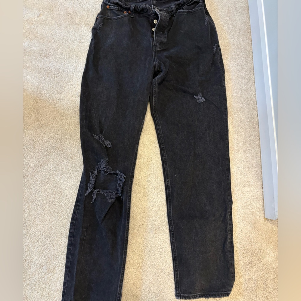 Abercrombie high rise dad jeans - curve love size 8L